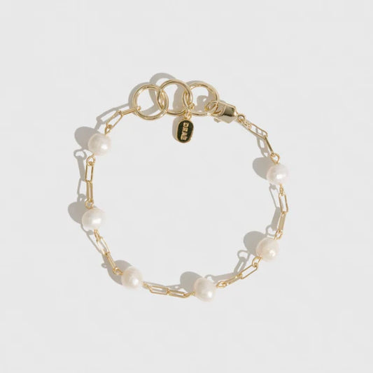 Paperclips & Pearls Bracelet
